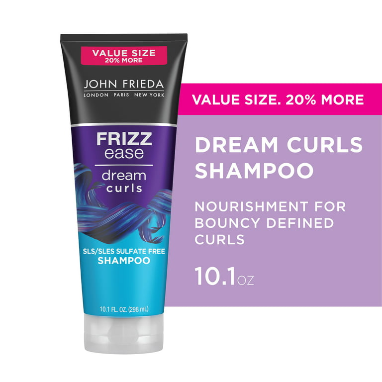 John Anti Frizz, Frizz Ease Dream Curls Shampoo Sulfate Free, 10.1 fl oz Walmart.com