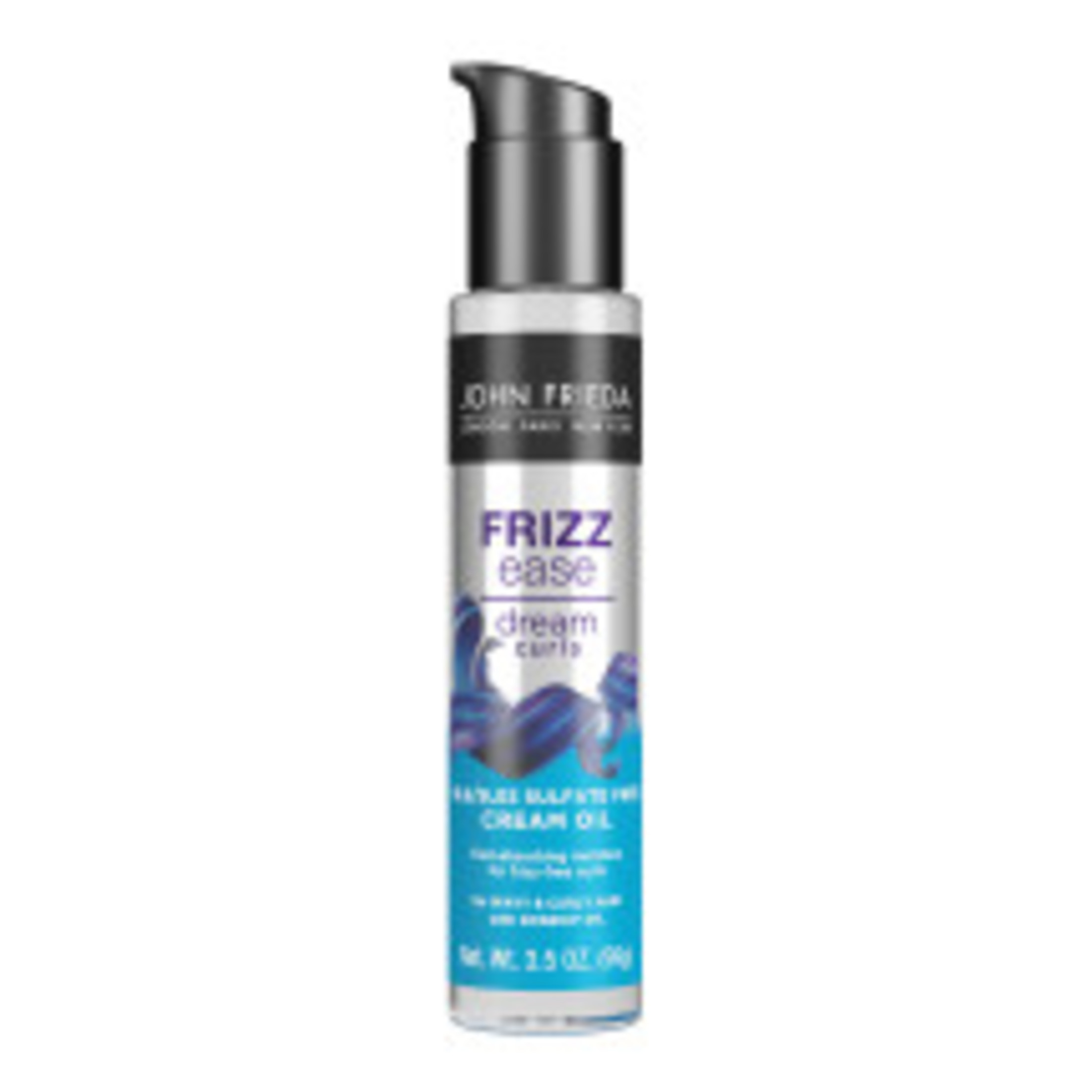 John Frieda Anti Frizz, Frizz Ease Dream Curls with Rosehip Oil, SLS/SLES Sulfate Free Cremé Oil, 3.5 fl oz - image 1 of 7