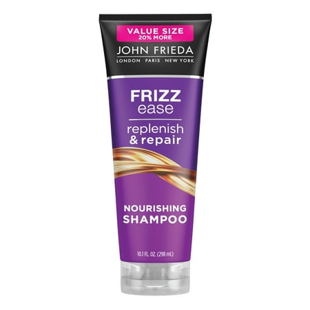 John Frieda Anti Frizz Shampoo for Damaged and Frizzy Hair, Paraben and Phthalate Free, 10.1 oz