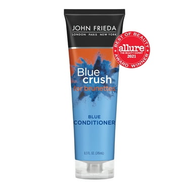 John Frieda Blue Crush Conditioner for Brunette, Color Treated & Natural Hair, for Women, 8.3 oz