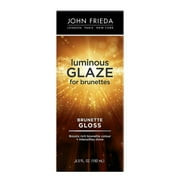 John Frieda Brilliant Brunette Luminous Glaze, Colour Enhancing Shine Glaze, Designed to Fill Damaged Areas for Smooth, Glossy Brown Hair Color, 6.5 fl oz