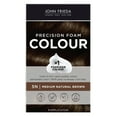thumbnail interactive-video image 1 of John Frieda Brown Permanent Precision Foam Hair Dye Color Kit, 5N Medium Natural Brown, 1 Application, 1 of 11