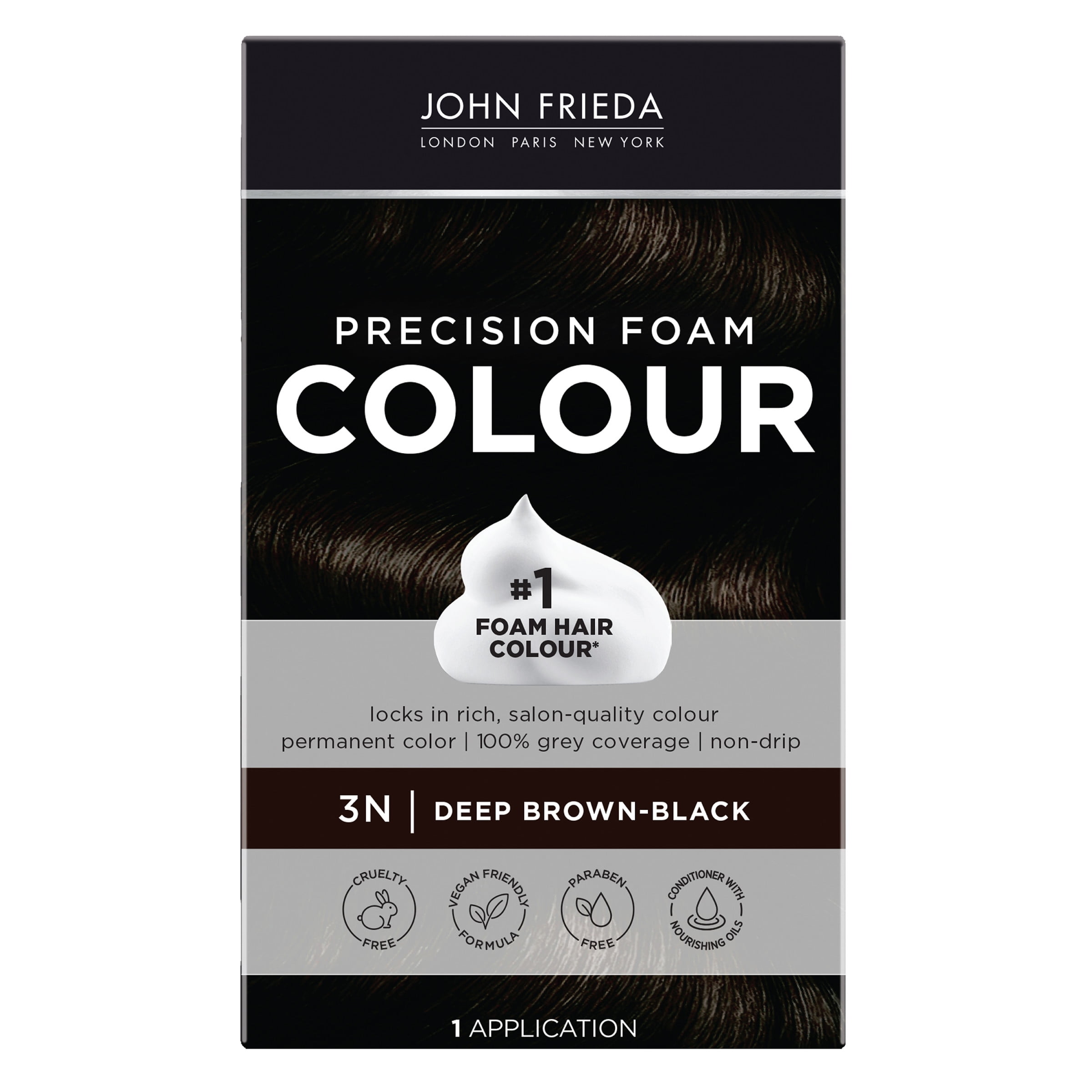 John Frieda Brown Permanent Precision Hair color Foam Hair Color Kit
