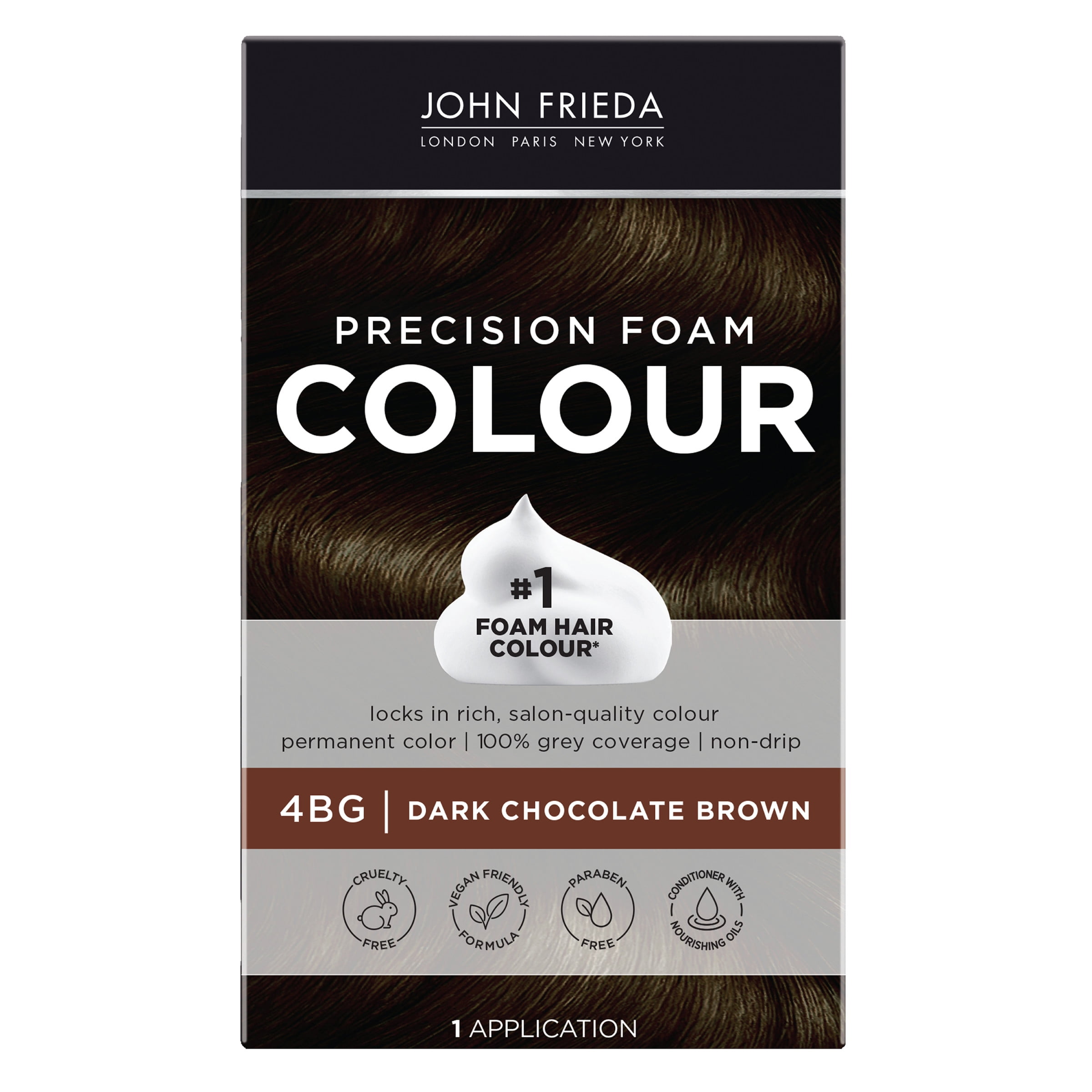 John Frieda Brown Permanent Precision Hair color Foam Hair Color Kit