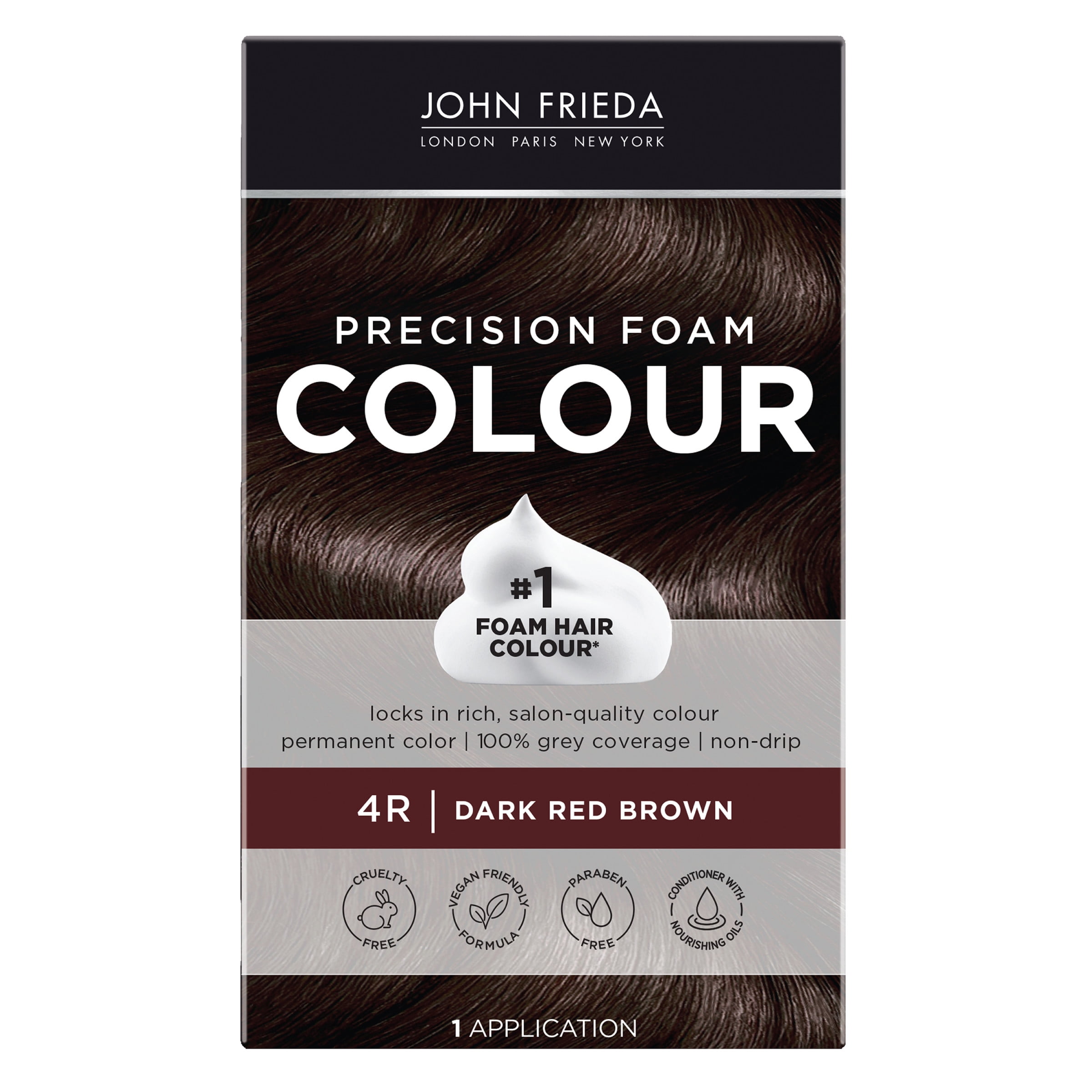 John Frieda Brown Permanent Precision Hair color Foam Hair Color Kit