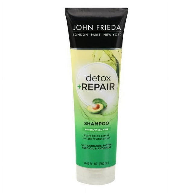 John Frieda Detox & Repair Shampoo with Nourishing Avocado Oil and