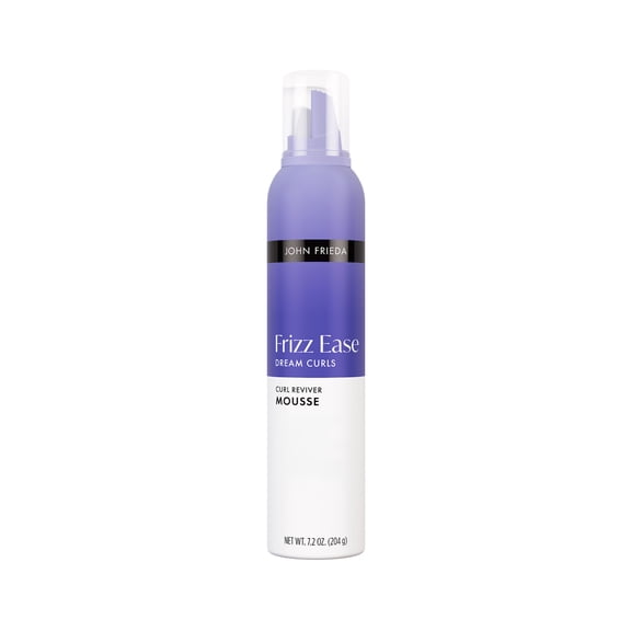 John Frieda Frizz Ease Dream Curls Curl Reviver Mousse, Anti Frizz Hair Mousse for Curly Hair, 7.2 oz