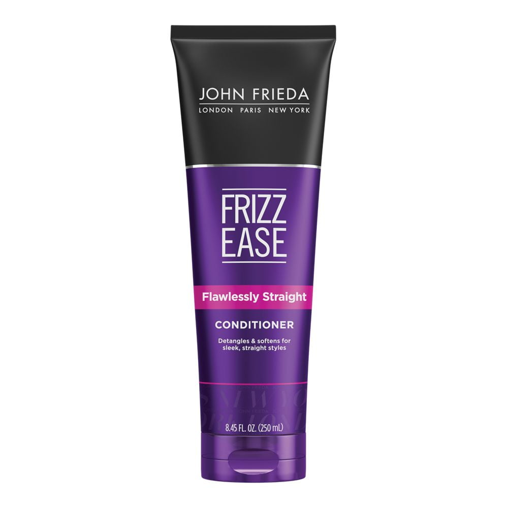 John Frieda Anti Frizz, Frizz Ease Flawlessly Straight Conditioner, Color-Safe + Keratin-Infused, 8.45 fl oz
