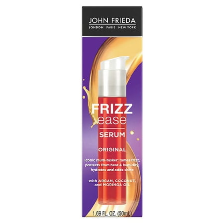John Frieda Frizz Ease Original Hair Serum, Anti-Frizz Heat Protecting, 1.69 oz