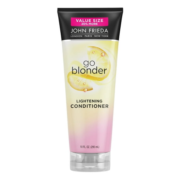 John Frieda Go Blonder Lightening Conditioner for Blonde Color-Treated Hair, for Women, 10 fl oz