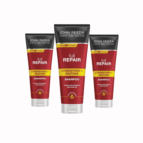 John Frieda Repair Repair Shampoo for Sensitive and Damaged Hair 250ml 3 Pack