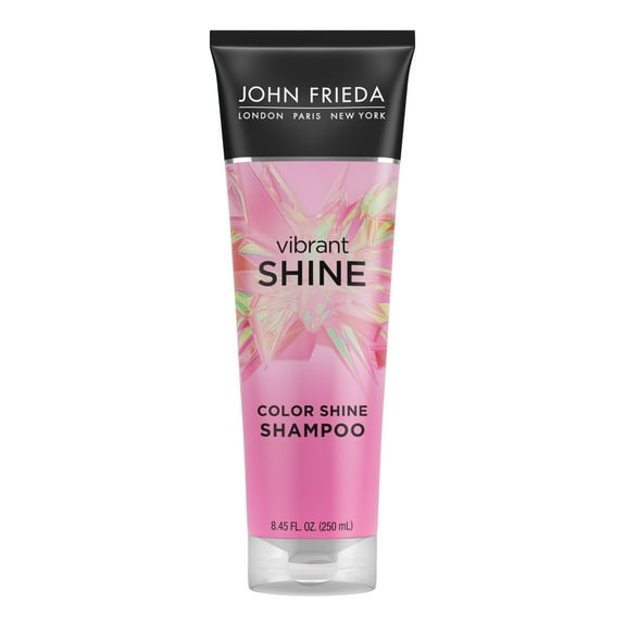 John Frieda Vibrant Shine Shampoo Glossy Hair Treatment with Rose Hip Oil, 8.45 fl oz