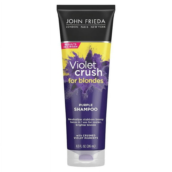 John Frieda Violet Crush for Blondes Purple Shampoo, 8.3 oz..