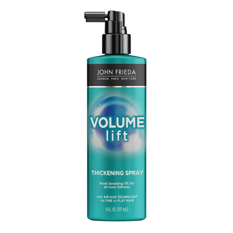 John Frieda Volume Lift Thickening Spray for Natural Fullness Fine or Flat Hair 6 oz Walmart