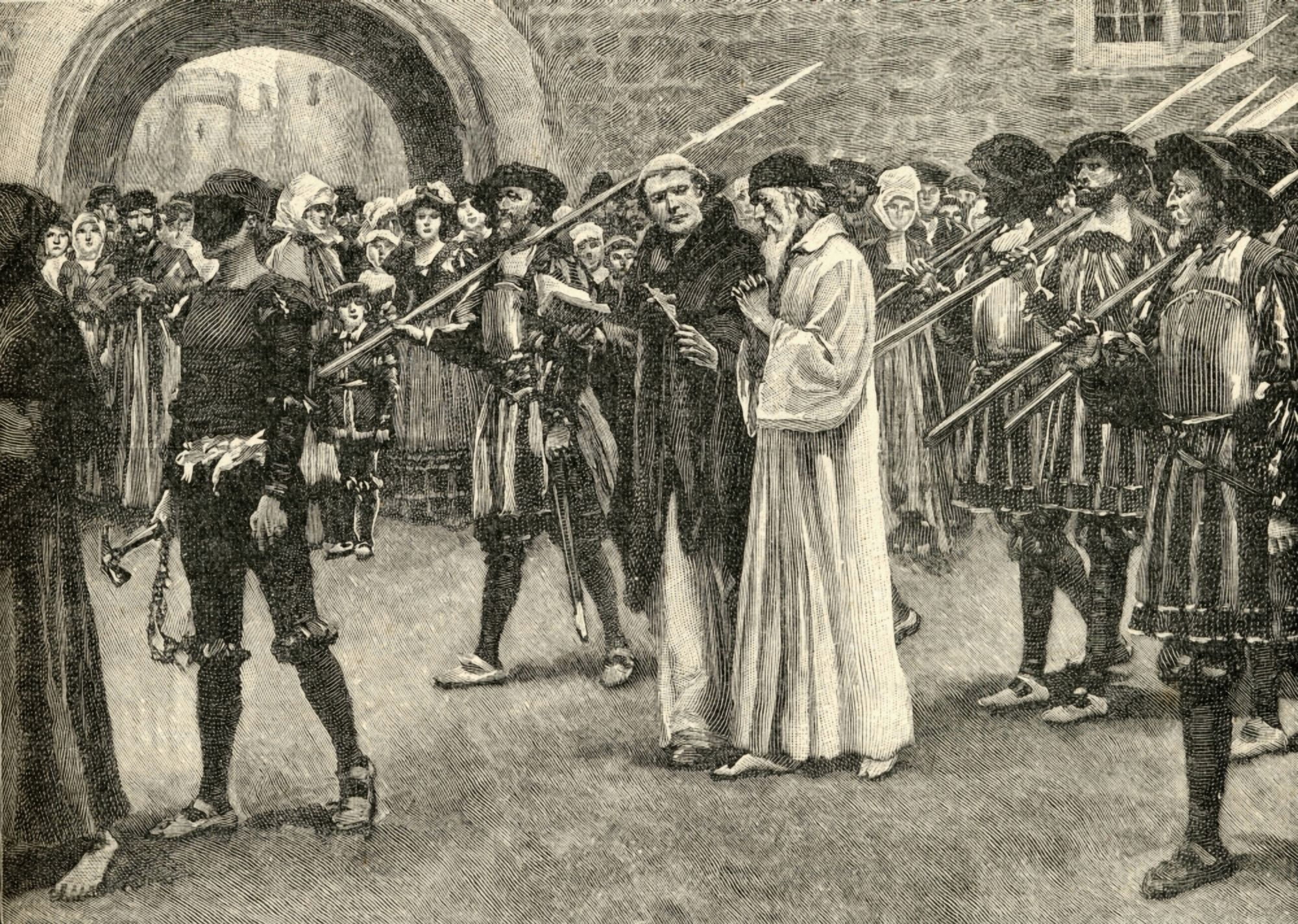 John Frith 1503-1533Going To Martyrdom Canvas Art - Ken Welsh Design Pics (36 x 24)