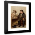 thumbnail image 1 of John George Brown 11x14 Black Modern Framed Museum Art Print Titled - To Confab (1902-03), 1 of 5