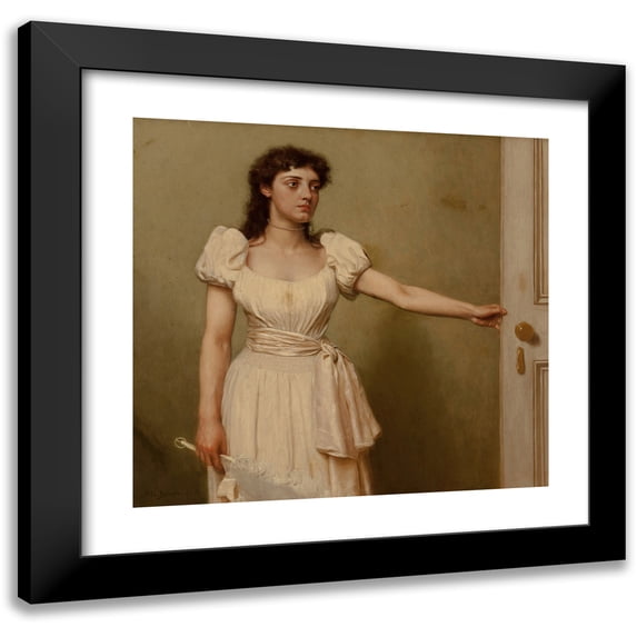 John George Brown 21x20 Black Modern Framed Museum Art Print Titled - Parted