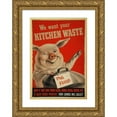thumbnail image 1 of John Gilroy 17x24 Gold Ornate Framed and Double Matted Museum Art Print Titled - We Want Your Kitchen Waste (Between 1939 and 1946), 1 of 4