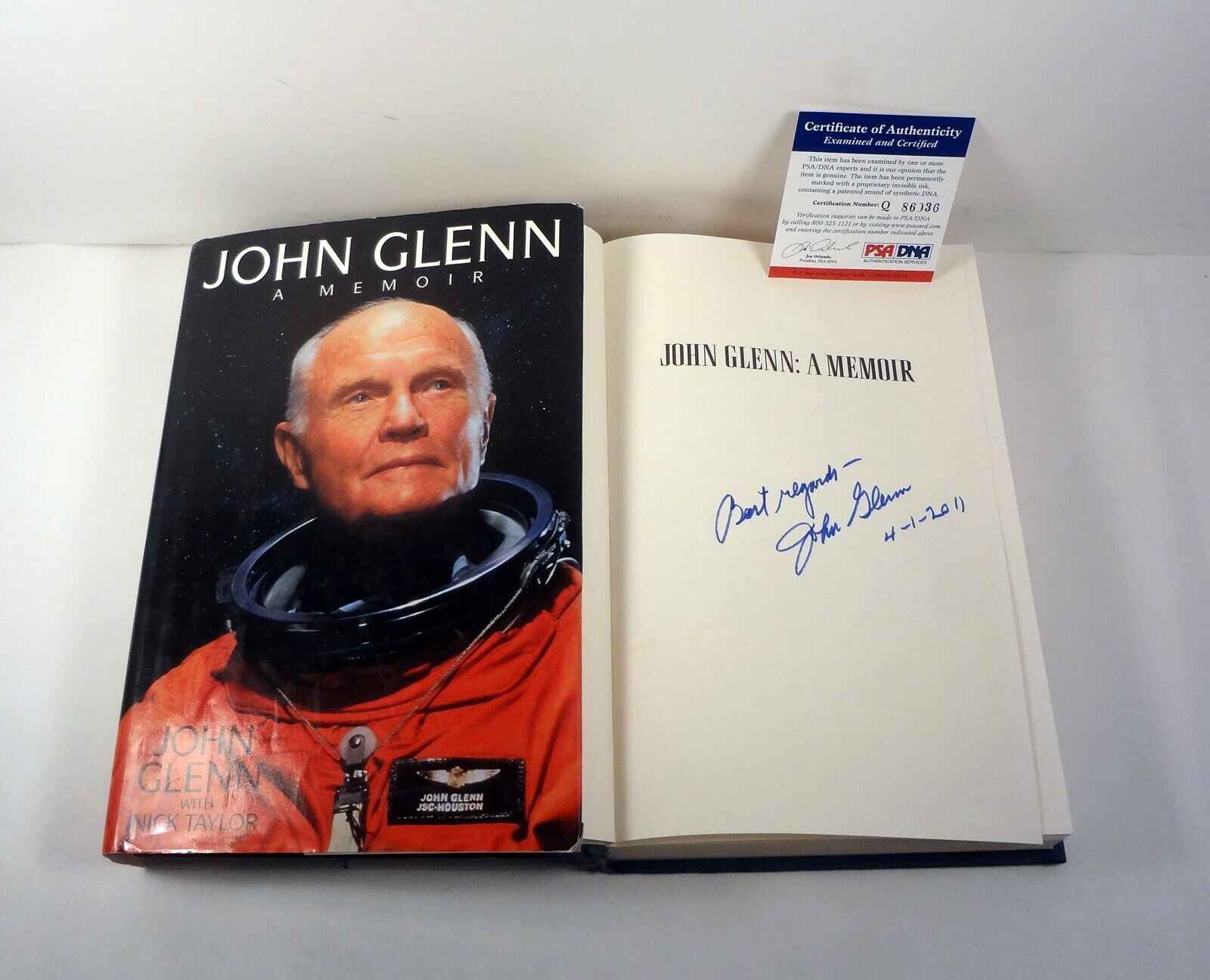 PreOwned John Glenn Mercury Astronaut Senator Signed A Memoir 1st