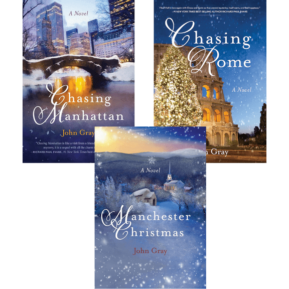 John Gray Set : Manchester Christmas; Chasing Manhattan; Chasing Rome (Mixed Collection)