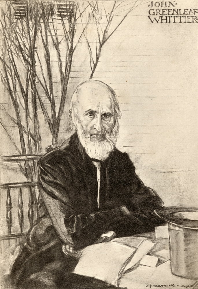 John Greenleaf Whittier 1807-1892 American Abolitionist And Poet From An Illistration By AS Hartrick Canvas Art - Ken Welsh Design Pics (12 x 18)