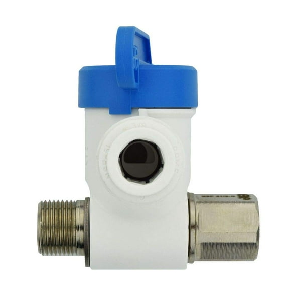 John Guest 3/8'' Polypropylene Angle Stop Push-Fit Adapter Valve