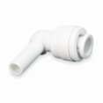 thumbnail image 1 of Push-Fit Elbow Fitting, 1/4 in Tube Size, Acetal, White, 10 PK, 1 of 1