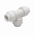 thumbnail image 1 of John Guest Push-Fit Tee Fitting, 1/2 in Tube Size, Plastic, White PEI0220, 1 of 1