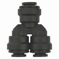 thumbnail image 1 of Push-Fit Wye Fitting, 1/4 in Tube Size, Polypropylene, Black, 10 PK, 1 of 1