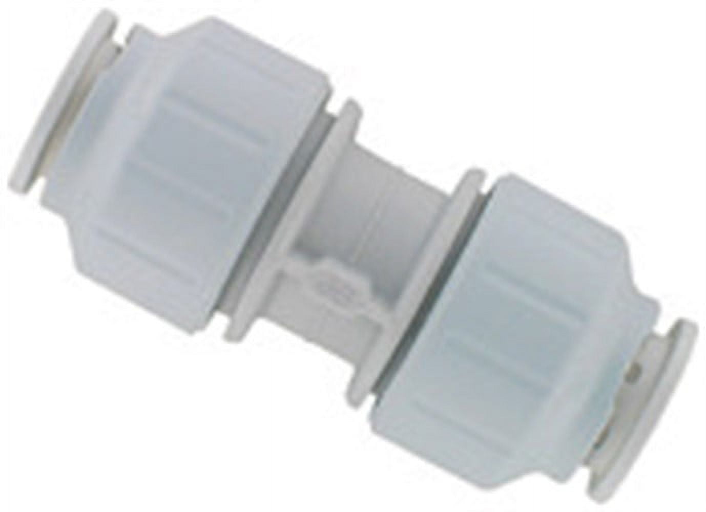 John Guest PEI0420P Tube Union Coupling, 1/2 in, Plastic, 3 to 12 bar ...
