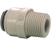 John Guest PI011603S Male Connector 1/2 Tube X 3/8 BSPT Gray