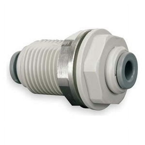 John Guest (PI1216S) Bulkhead Union 1/2" Tube X 1/2" Tube Gray