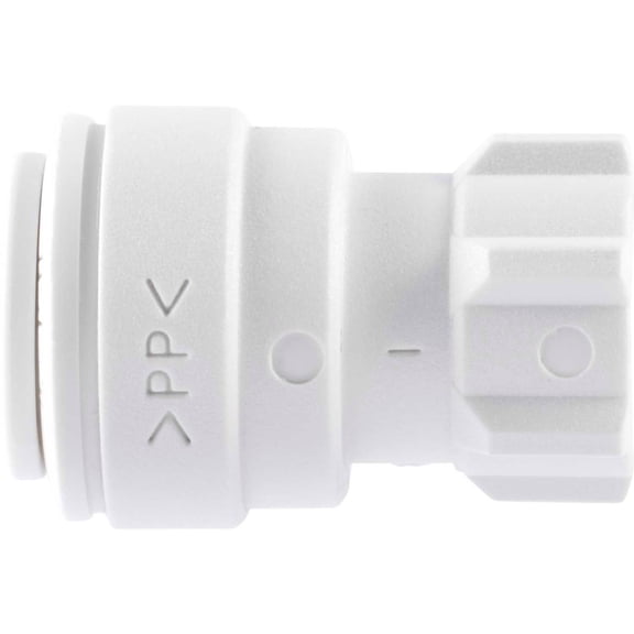 John Guest Polypropylene Faucet Connector 3/8'' x 7/16''-24 UNS 10/PK