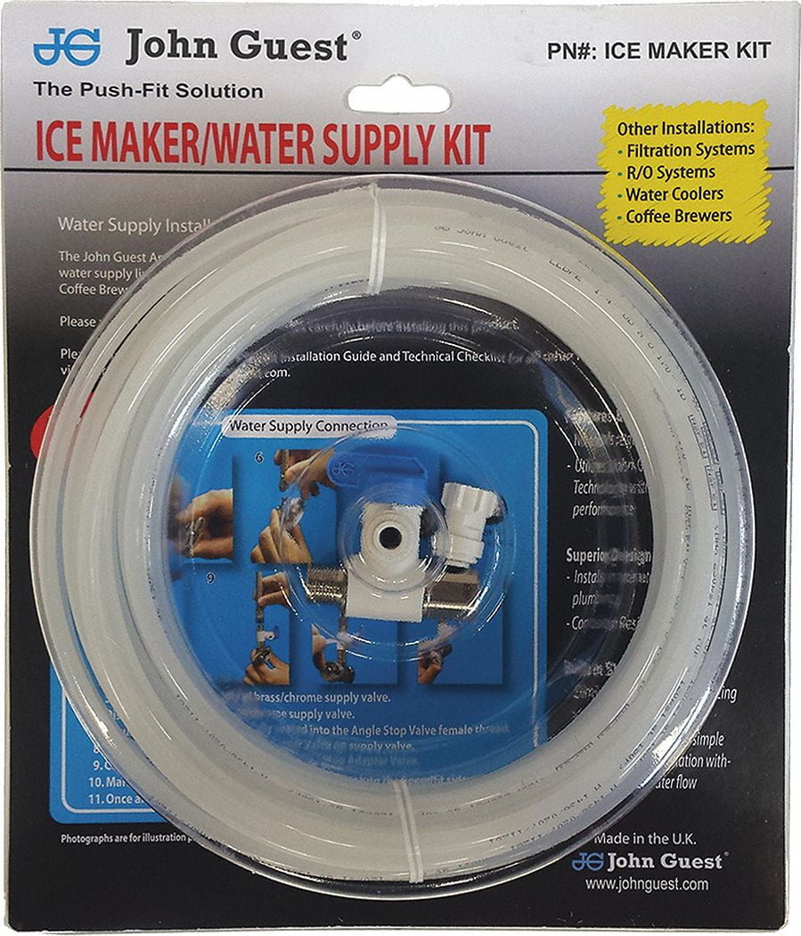 John Guest Water Supply Line Kit,3/16 ID x 25 ft. ICE MAKER KIT 