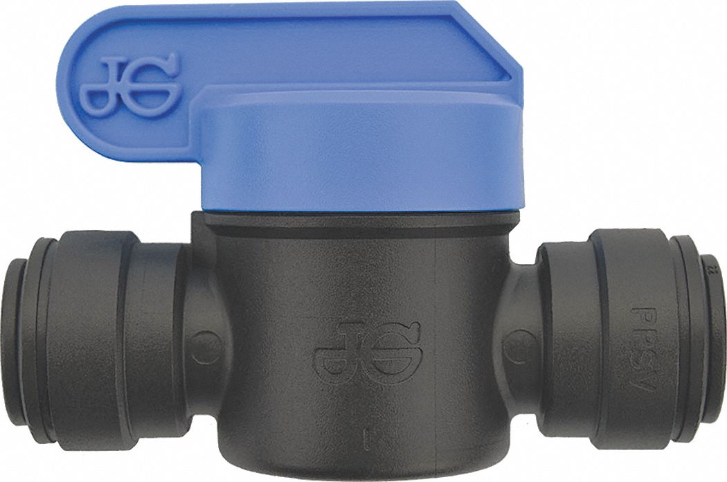 John Guest Water Supply Stop,150 psi,3/8"Inlet,PK10 PPSV041212E
