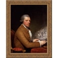 thumbnail image 1 of John Hall 24x20 Gold Ornate Wood Framed Canvas Art by Gilbert Stuart, 1 of 2