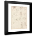 thumbnail image 1 of John Hamilton Mortimer 17x24 Black Modern Framed Museum Art Print Titled - Studies of Academics, 1 of 5