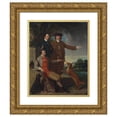 thumbnail image 1 of John Hamilton Mortimer 20x24 Gold Ornate Framed and Double Matted Museum Art Print Titled - Self-Portrait with His Father and His Brother (Early 1760s), 1 of 4
