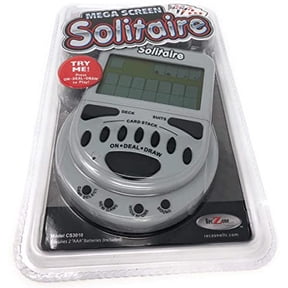 John Hansen CS3010 Mega Screen Solitaire Handheld Electronic Game, Blue