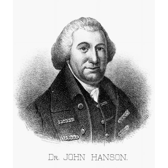John Hanson. Namerican Merchant Politician And President Of The Continental Congress 1781-82. Lithograph