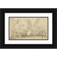 thumbnail image 1 of John Hayter 24x15 Black Ornate Framed Double Matted Museum Art Print Titled: Avenue of Trees, 1 of 5