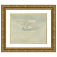 thumbnail image 1 of John Henry Twachtman 24x20 Gold Ornate Framed and Double Matted Museum Art Print Titled - Snow, 1 of 4