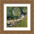 thumbnail image 1 of John Henry Twachtman 2x Matted 20x20 Gold Ornate Framed Art Print 'The Brook, Greenwich, Connecticut (aka Horseneck Falls, Greenwich, Connecticut)', 1 of 2