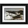 thumbnail image 1 of John Henry Twachtman 2x Matted 24x20 Black Ornate Framed Art Print 'Twachtman's Home, Avondale, Ohio', 1 of 2
