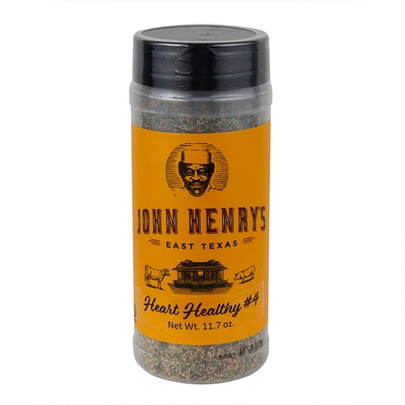 John Henry's Heart Healthy No. 4 Seasoning BBQ Rub No Salt No Sugar 11.7 Oz