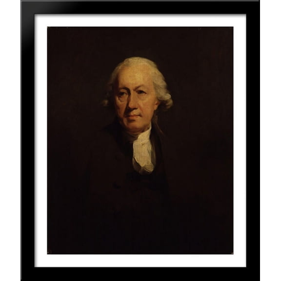 John Home 28x34 Large Black Wood Framed Print Art by Henry Raeburn