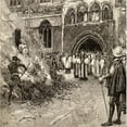 thumbnail image 1 of John Hooper C1495-1555 English Bishop of Gloucester & Worcester & Martyr Martyrdom of Hooper At Gloucester Poster Print - 15 x 15, 1 of 1