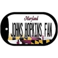 thumbnail image 1 of John Hopkins Fan Novelty Metal Dog Tag Necklace DT-12816 2" x 1" Dog Tag (DT), 1 of 1