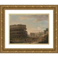 thumbnail image 1 of John Inigo Richards 14x11 Gold Ornate Wood Frame and Double Matted Museum Art Print Titled - The Colosseum (1776), 1 of 4