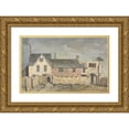 thumbnail image 1 of John Inigo Richards 24x16 Gold Ornate Framed and Double Matted Museum Art Print Titled - Inside of Castle Gate, Taunton, Somerset (1752), 1 of 4